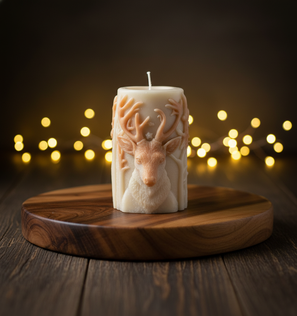 Christmas-inspired candle — cozy aroma for the season.