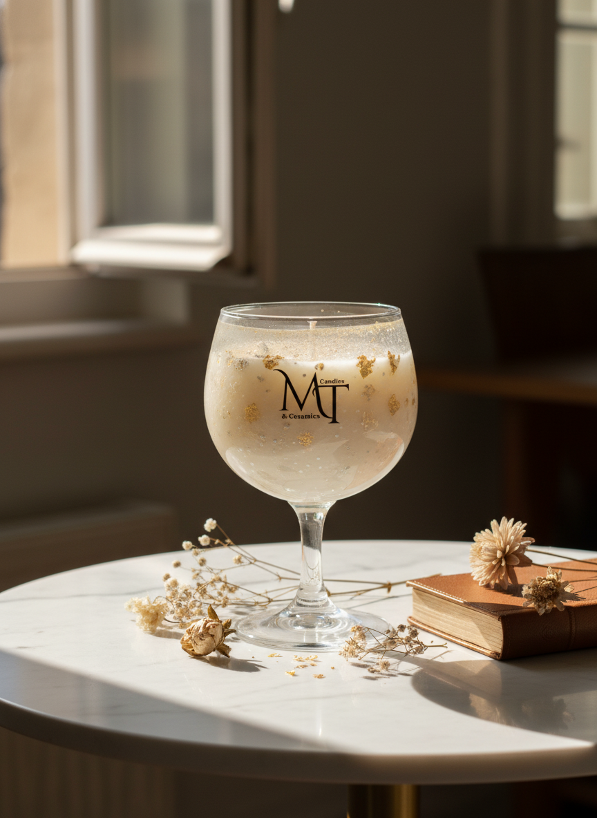 A handmade piece that combines visual luxury with a sophisticated scent — perfect for decor or as a special gift.