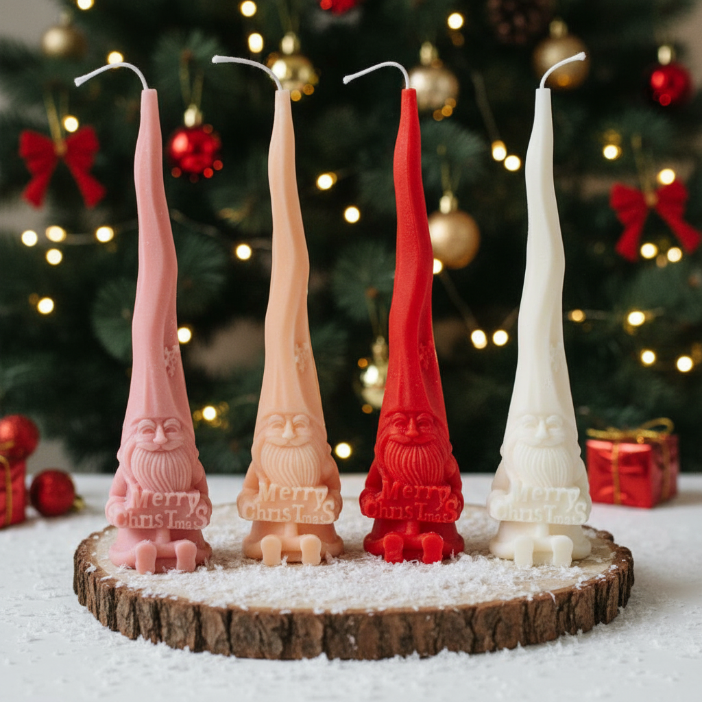 Handcrafted Christmas candle — fills your space with seasonal magic.