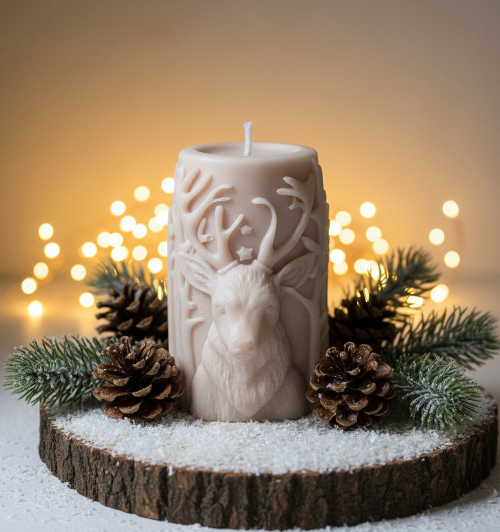 Christmas-inspired candle — cozy aroma for the season.