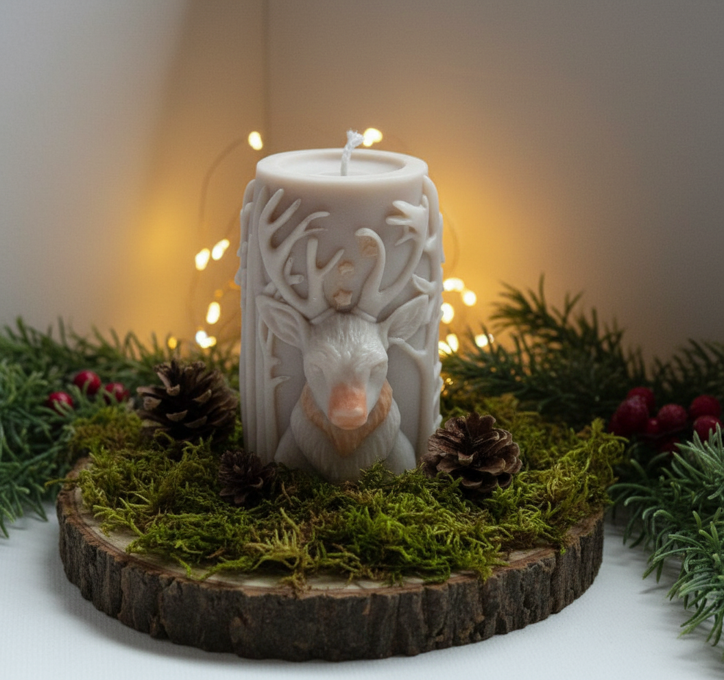 Christmas-inspired candle — cozy aroma for the season.